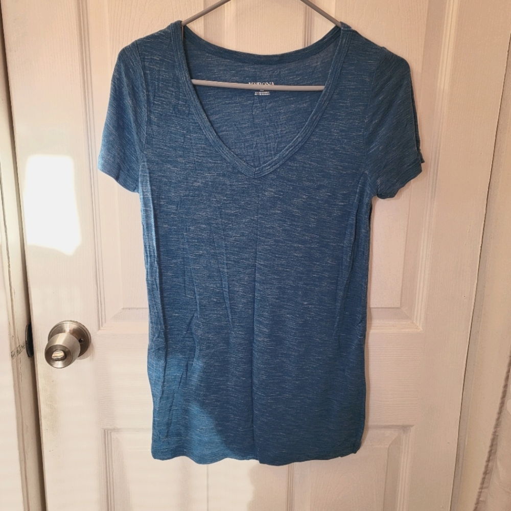 Blue Heathered Top